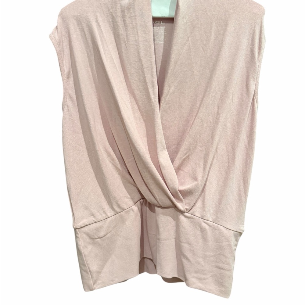 OGL Women's Soft Pink Drape Blouse NWT - Picture 2 of 5